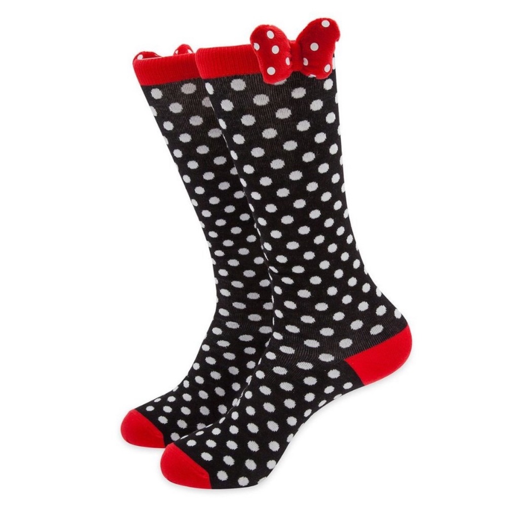 NWT DISNEY PARKS ACCESSORIES - Minnie Mouse Polka Dot Knee High Socks